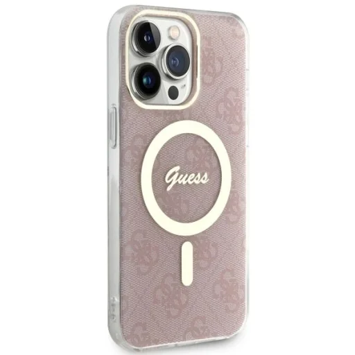 Guess GUHMP13XH4STP iPhone 13 Pro Max 6.7" pink/pink hardcase 4G MagSafe - 4