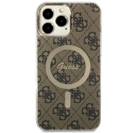 Guess GUHMP13XH4STW iPhone 13 Pro Max 6.7" barna/barna kemény tok 4G MagSafe - 3