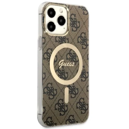 Guess GUHMP13XH4STW iPhone 13 Pro Max 6.7" barna/barna kemény tok 4G MagSafe - 4