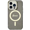 Guess GUHMP14LHCMCGK iPhone 14 Pro 6.1" fekete/fekete keménytok Glitter Gold MagSafe tok thumbnail