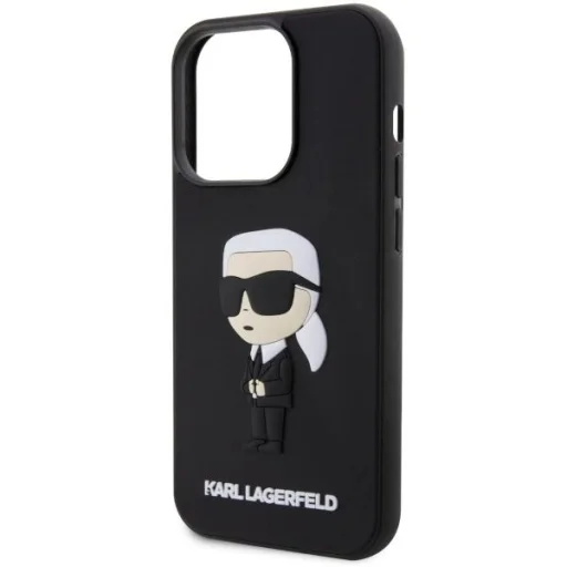 Karl Lagerfeld KLHCP14X3DRKINK iPhone 14 Pro Max 6,7" fekete/fekete tok 3D-s gumiból készült Ikonik - 6
