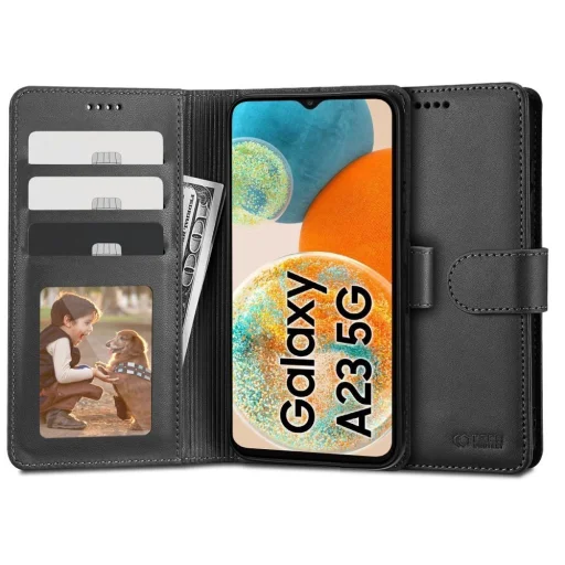 Tech-Protect Wallet tok Samsung Galaxy A23 5G-hez - fekete - 1