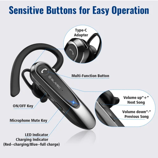 Blavec Bluetooth Headset Adventure 5 (BHAD5-B) fekete - 2