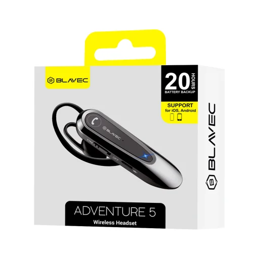 Blavec Bluetooth Headset Adventure 5 (BHAD5-B) fekete - 4