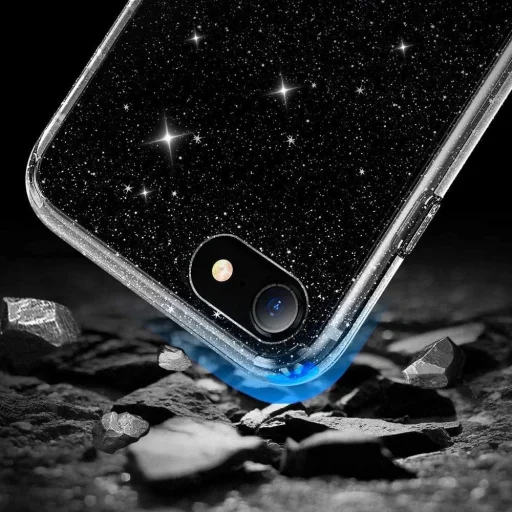Tech-Protect Glitter iPhone 7 / 8 / SE 2020 / 2022 tok - átlátszó és ezüst - 4
