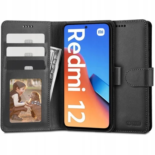 Tech-Protect Wallet tok Xiaomi Redmi 12 - fekete - 1