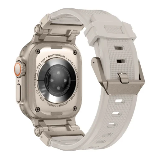 Tech-Protect Delta Pro szíj Apple Watch 4 / 5 / 6 / 7 / 8 / 9 / SE / Ultra 1 / 2 (42/44/45/49 mm) - bézs titánium - 2