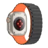 Tech-Protect IconBand Magnetic szíj Apple Watch 4 / 5 / 6 / 7 / 8 / 9 / SE / Ultra 1 / 2 (42/44/45/49 mm) - Fekete és Narancs thumbnail