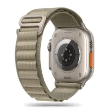Tech-Protect Nylon Pro szíj Apple Watch 4 / 5 / 6 / 7 / 8 / 9 / 10 / 11 / SE / Ultra 1 / 2 (42/44/45/49 mm) - Titanium Olive