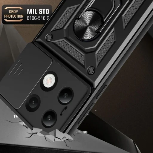 Tech-Protect CamShield Pro tok for Xiaomi Redmi Note 13 4G / LTE - Fekete - 3