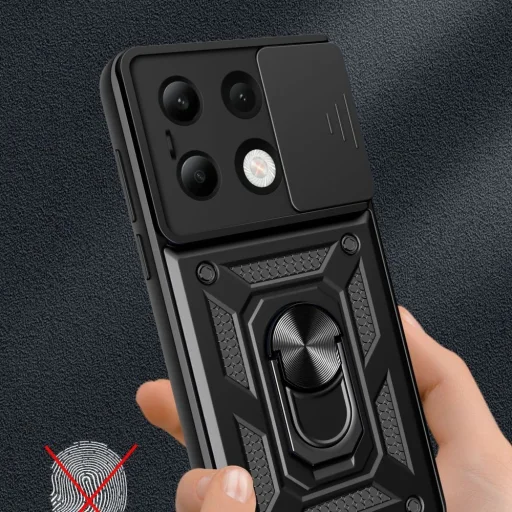 Tech-Protect CamShield Pro tok for Xiaomi Redmi Note 13 4G / LTE - Fekete - 5