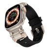 Tech-Protect Delta Pro szíj Apple Watch 4 / 5 / 6 / 7 / 8 / 9 / SE / Ultra 1 / 2 (42/44/45/49 mm) - Fekete és Titán thumbnail