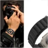 Tech-Protect Nylon Pro szíj Apple Watch 4 / 5 / 6 / 7 / 8 / 9 / 10 / 11 / SE / Ultra 1 / 2 (42/44/45/49 mm) - Fekete & Narancs thumbnail