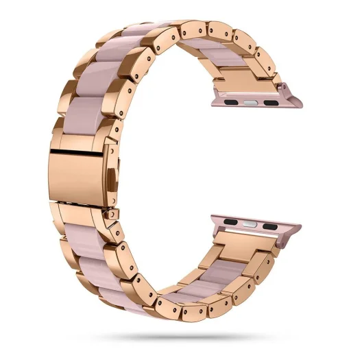 Tech-Protect Modern karkötő Apple Watch 4 / 5 / 6 / 7 / 8 / 9 / SE / Ultra 1 / 2 (42/44/45/49 mm) - Rose Gold - 1