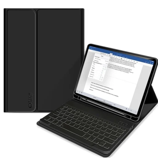 Tech-Protect SC Pen + Keyboard fliptok billentyűzettel iPad 10.9 2022 / iPad 11 2025 - fekete - 1