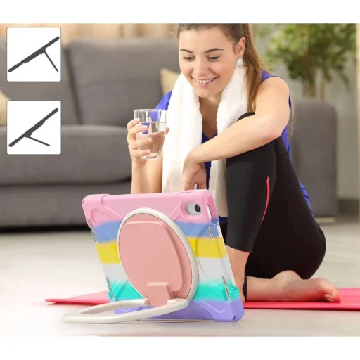 Tech-Protect X-Armor tok iPad 10.9" 2022 / iPad 11 2025 - rózsaszín és kék - 8