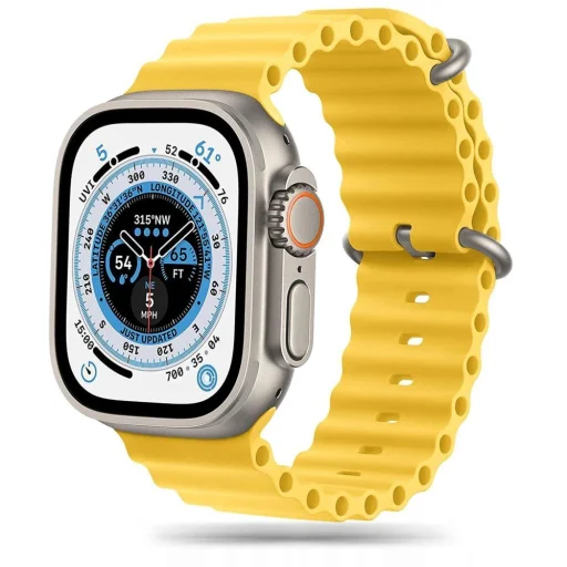Tech-Protect IconBand Pro szíj Apple Watch 4 / 5 / 6 / 7 / 8 / 9 / 10 / 11 / SE / Ultra 1 / 2 (42/44/45/49 mm) - Sárga - 1