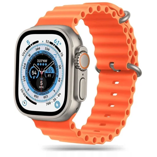 Tech-Protect IconBand Pro szíj Apple Watch 4 / 5 / 6 / 7 / 8 / 9 / 10 / 11 / SE / Ultra 1 / 2 (42/44/45/49mm) - narancs - 1