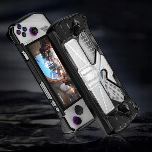 Tech-Protect Defense tok Asus ROG Ally-hoz - fekete és átlátszó - 4