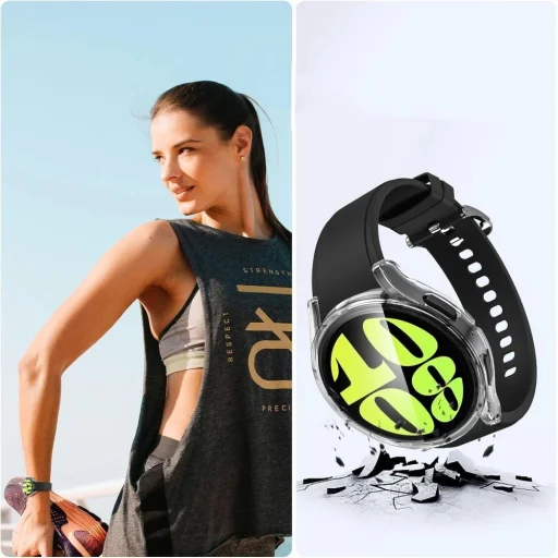 Tech-Protect Defense360 tok Samsung Galaxy Watch 6 (40 mm) - átlátszó - 2