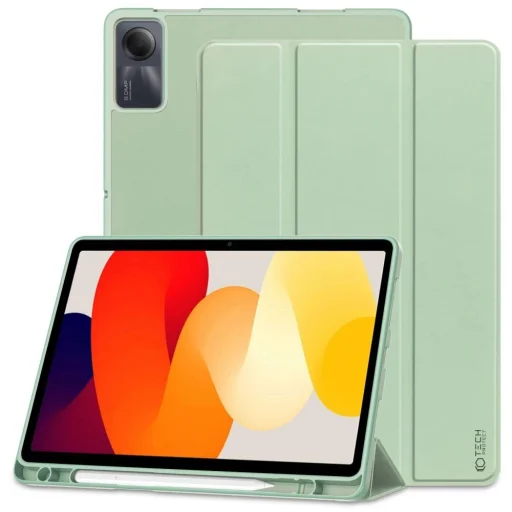 Tech-Protect SC Pen fliptok Xiaomi Redmi Pad SE 11" - világos zöld - 1