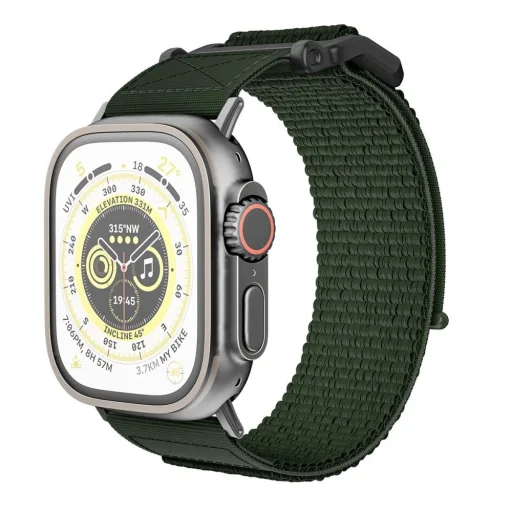 Tech-Protect Scout szíj Apple Watch 4 / 5 / 6 / 7 / 8 / 9 / SE / Ultra 1 / 2 (42/44/45/49 mm) - sötétzöld - 7