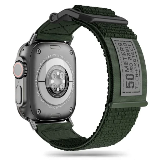 Tech-Protect Scout szíj Apple Watch 4 / 5 / 6 / 7 / 8 / 9 / SE / Ultra 1 / 2 (42/44/45/49 mm) - sötétzöld - 1