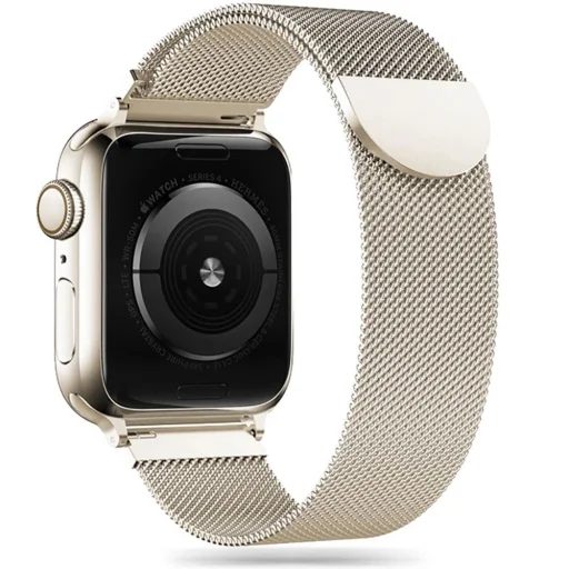 Tech-Protect MilaneseBand Apple Watch 4 / 5 / 6 / 7 / 8 / 9 / 10 / 11 / SE (38/40/41 mm) - bézs - 1