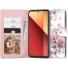 Tech-Protect Wallet tok Xiaomi Redmi Note 13 Pro 4G / LTE - pink flowers thumbnail