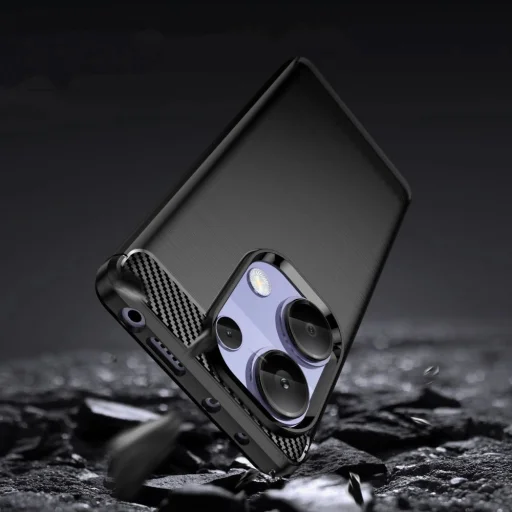 Tech-Protect TPUCarbon tok Xiaomi Redmi Note 13 Pro 4G / LTE - Fekete - 3