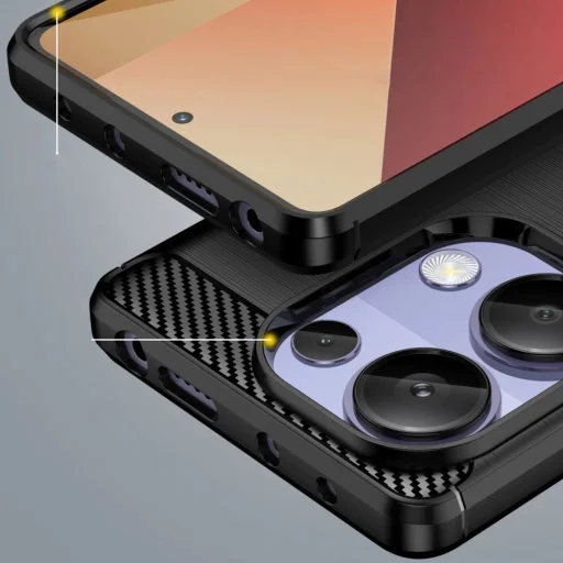 Tech-Protect TPUCarbon tok Xiaomi Redmi Note 13 Pro 4G / LTE - Fekete - 7