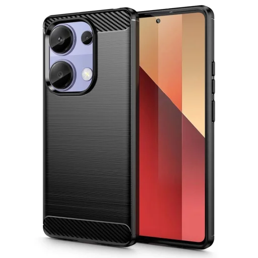 Tech-Protect TPUCarbon tok Xiaomi Redmi Note 13 Pro 4G / LTE - Fekete - 1