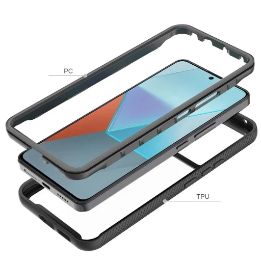 Tech-Protect Defense360 tok Xiaomi Redmi Note 13 Pro 5G / Poco X6 5G - Fekete - 4