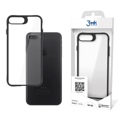 3mk Satin Armor Case+ tok iPhone 7 / 8 / SE 2020 / SE 2022 - átlátszó - 1
