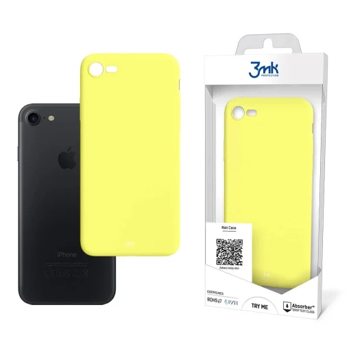 3mk Matt Case iPhone 7 / 8 / SE 2020 / SE 2022 tok - sárga - 1