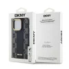  iPhone 14 Pro fekete DKNY Leather Checkered Mono Pattern MagSafe tok thumbnail
