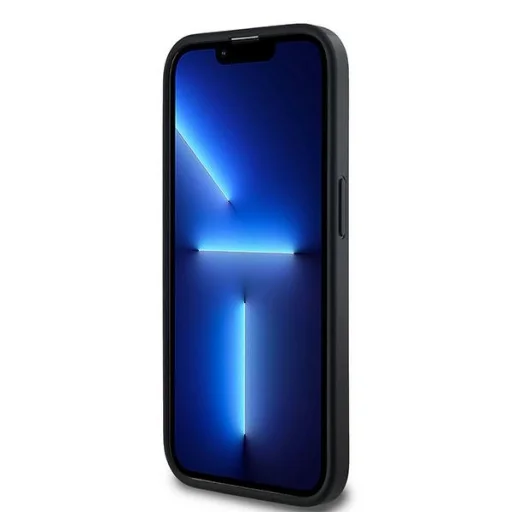  iPhone 14 Pro fekete DKNY Leather Checkered Mono Pattern MagSafe tok - 6