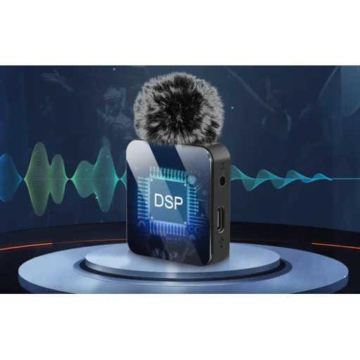 PULUZ vezeték nélküli mikrofon (2 adó + 1 vevő) 3.5mm jack csatlakozással (PU3154B) - 8