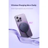 Baseus Simple Mini3 Mágneses (MagSafe), vezeték nélküli töltő, 15W (lila) thumbnail
