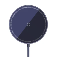 Baseus Simple Mini3 Mágneses (MagSafe), vezeték nélküli töltő, 15W (lila)