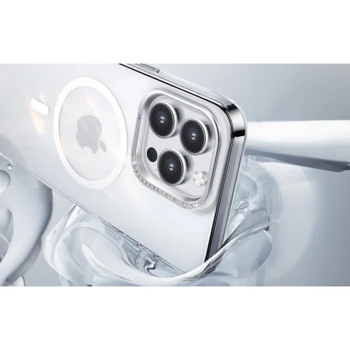 Joyroom PN-15B2 Magsafe Glacier tok iPhone 15 Pro-hoz (átlátszó) - 4