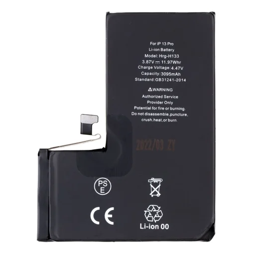 iPhone 13 Pro 3095mAh Li-Ion akkumulátor (Bulk) - 1