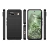 Google Pixel 8A rugalmas szilikon karbon tok - fekete thumbnail