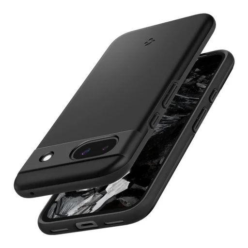 Google Pixel 8a matné čierne puzdro Spigen Thin Fit - 12
