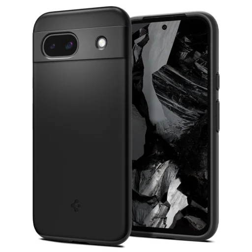 Google Pixel 8a matné čierne puzdro Spigen Thin Fit - 1