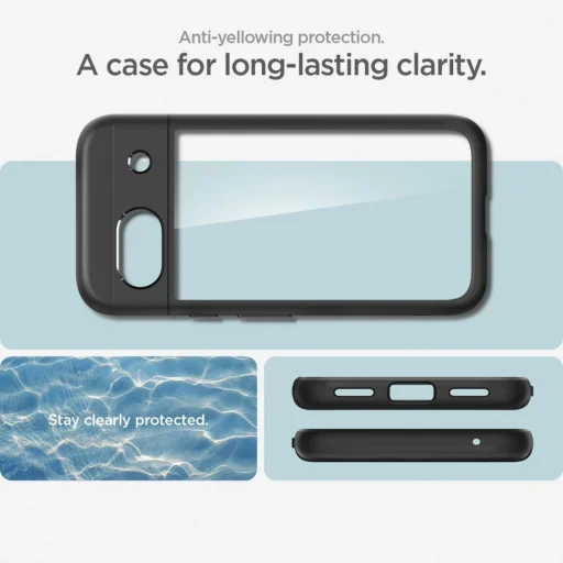  Google Pixel 8A matt fekete Spigen Ultra Hybrid tok - 17