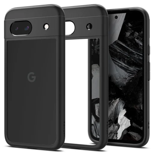  Google Pixel 8A matt fekete Spigen Ultra Hybrid tok - 1