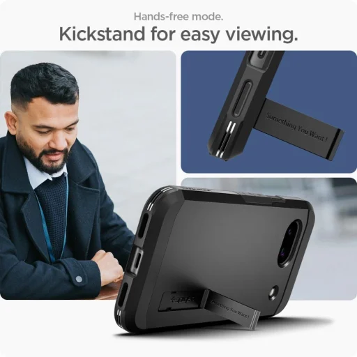  Google Pixel 8A fekete Spigen Tough Armor tok - 18