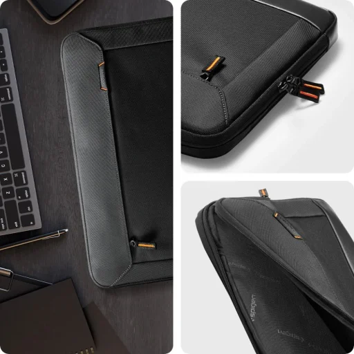 Spigen Klasdan Pouch KD100 15-16" laptop táska - fekete - 11