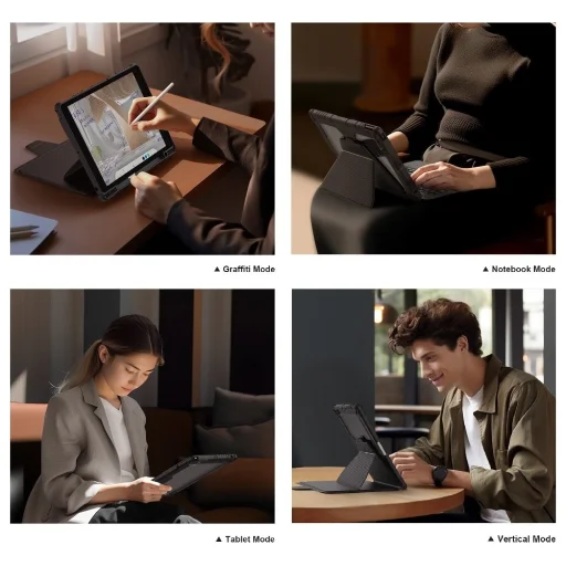 Nillkin Bumper Link Billentyűzetes Tok (Háttérvilágított Verzió) iPad 10.2 2019/2020/2021 Fekete tok - 9